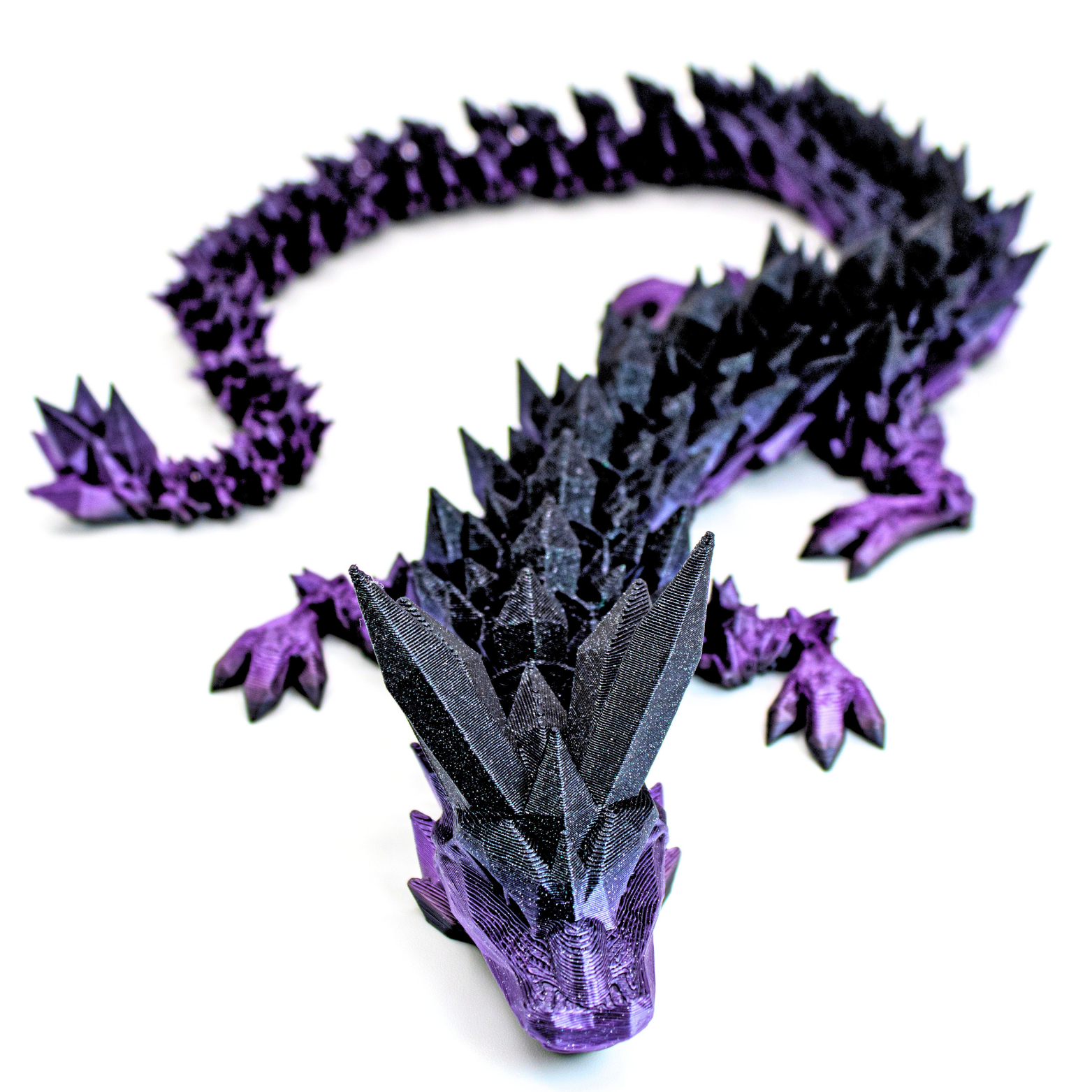 Dragon Fidgets - Wholesale Fidget Toy - Kids - 19IN Crystal Dragon Fidget Toy Decor, 3D Printed17