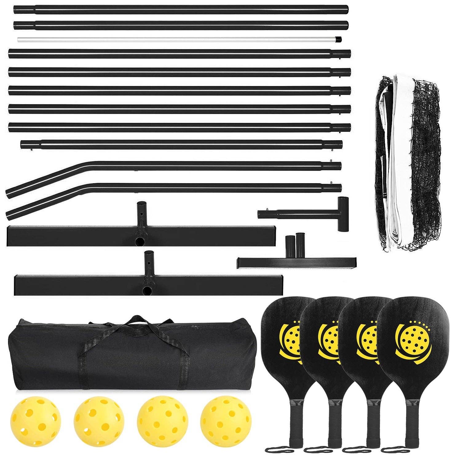 Hard Rock Health Stores - Wholesale Sporting Accessories - Portable Pickleball Net Set 22ft Regulation Size10