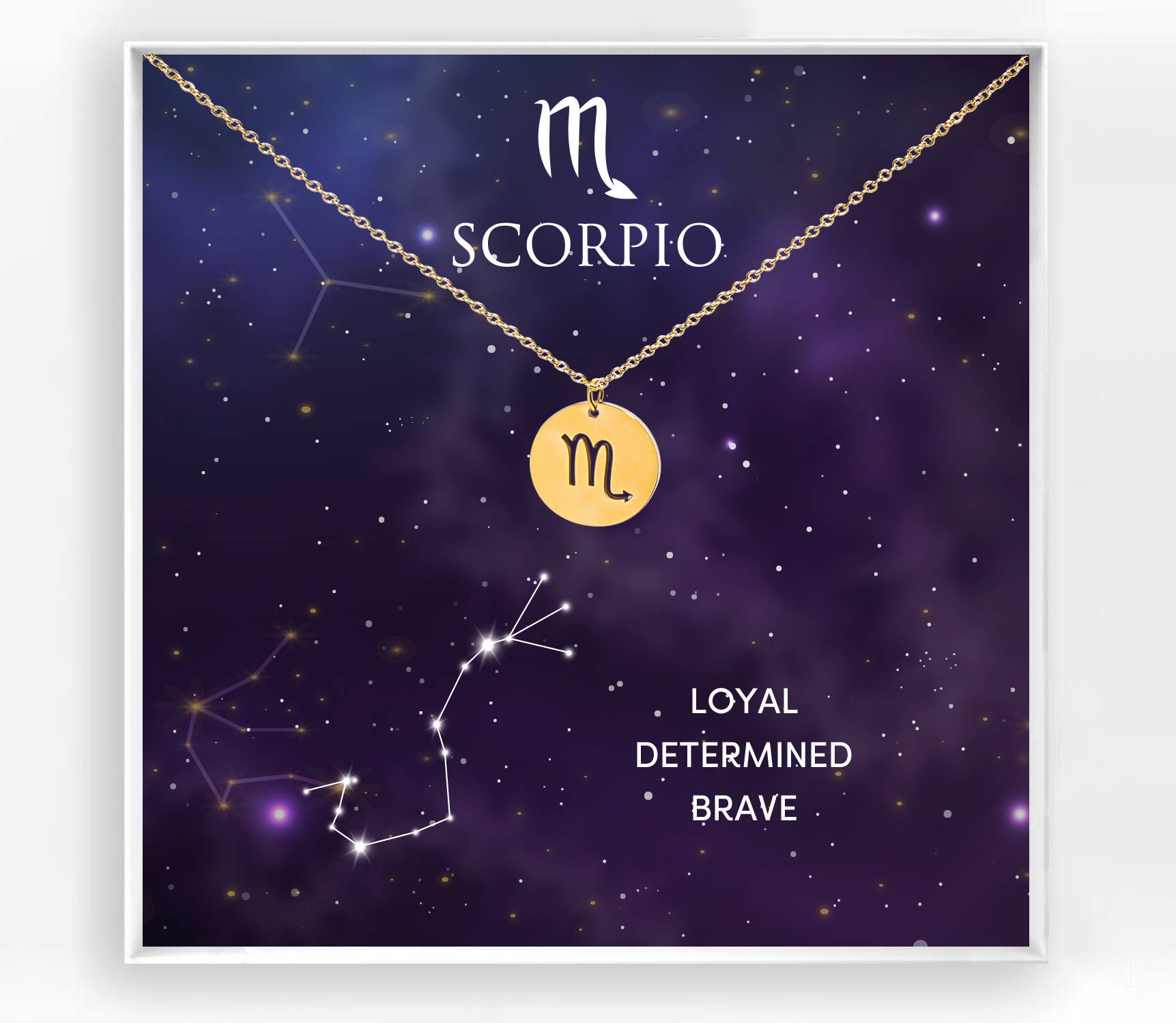 Succulent Kreations - Vente Colliers à pendentif - Collier Pendentif Signe du Zodiaque Plaqué Or5