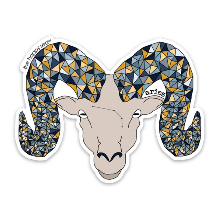 3.5" Aries Vinyl Sticker for wholesale by The Happy Sea