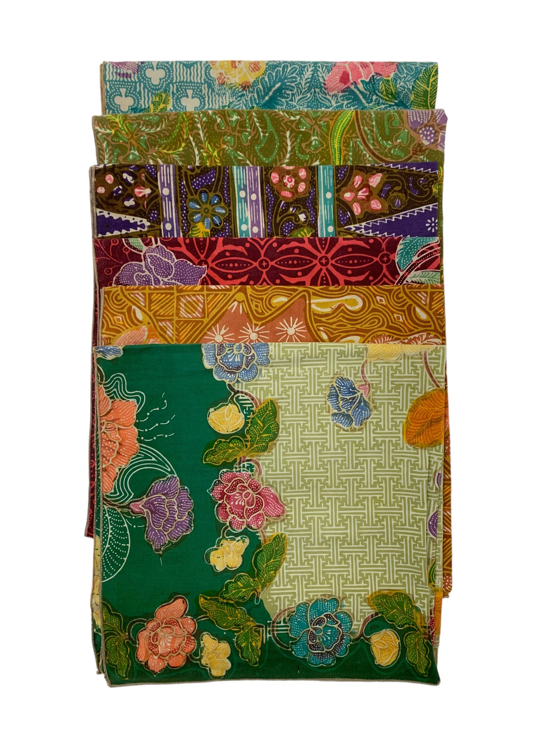 Asia West – wholesale Dinner & cloth napkin – Napkins-blue, green, orange, natural, pink & purple (set/6) 5