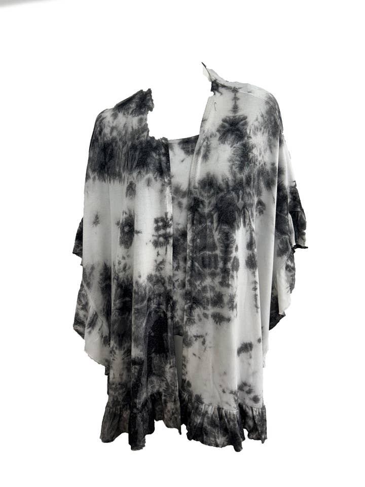 Chal con volante de teñido anudado Talla Única para venta al por mayor de French Kyss