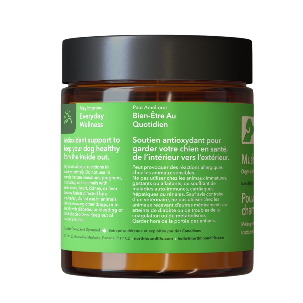 North Hound Life - Wholesale Pet Supplement - Dog - Mushroom Power | Five Mushroom Superblend5