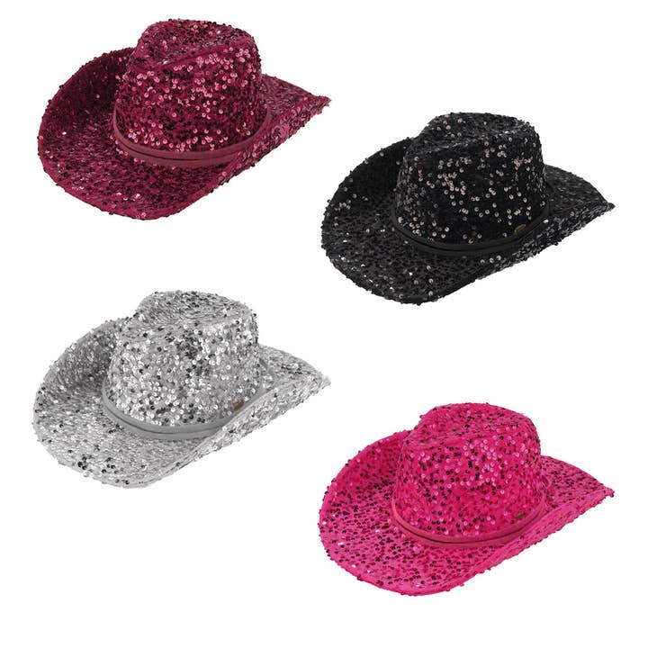 Fashion City – Chapéu de cowboy - Mulher por atacado – Chapéu em malha cowboy para mulher com corda camurça2