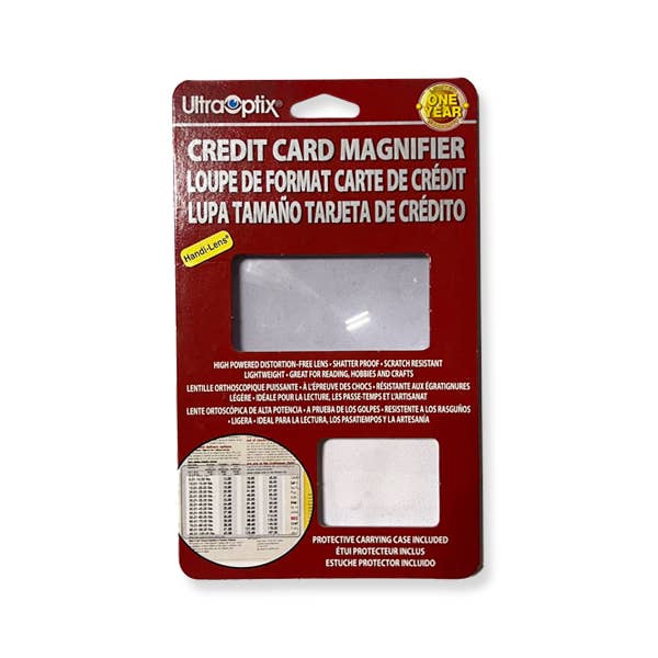 Carson - Wholesale Magnifying Glass - Credit Card Magnifier