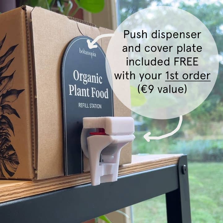 Botanopia - gifts , decor and cards for plant lovers - Vendita all'ingrosso Fertilizzanti - Stazione di Ricarica da 5L per il Miglior Fertilizzante Organico per Piante