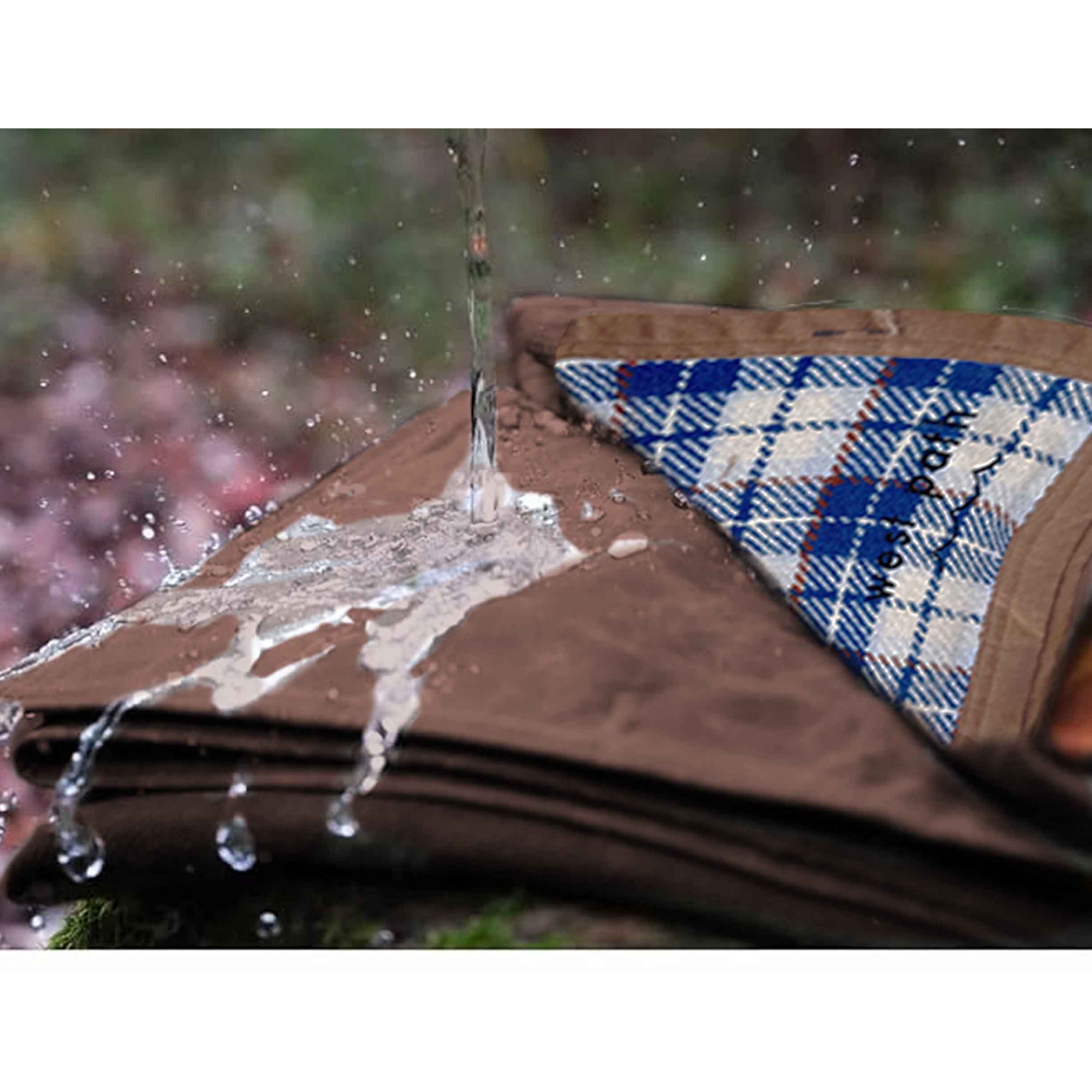 West Path - Wholesale Picnic Blanket - Wool Canvas Camping Blanket Waterproof Outdoor Blanket 1