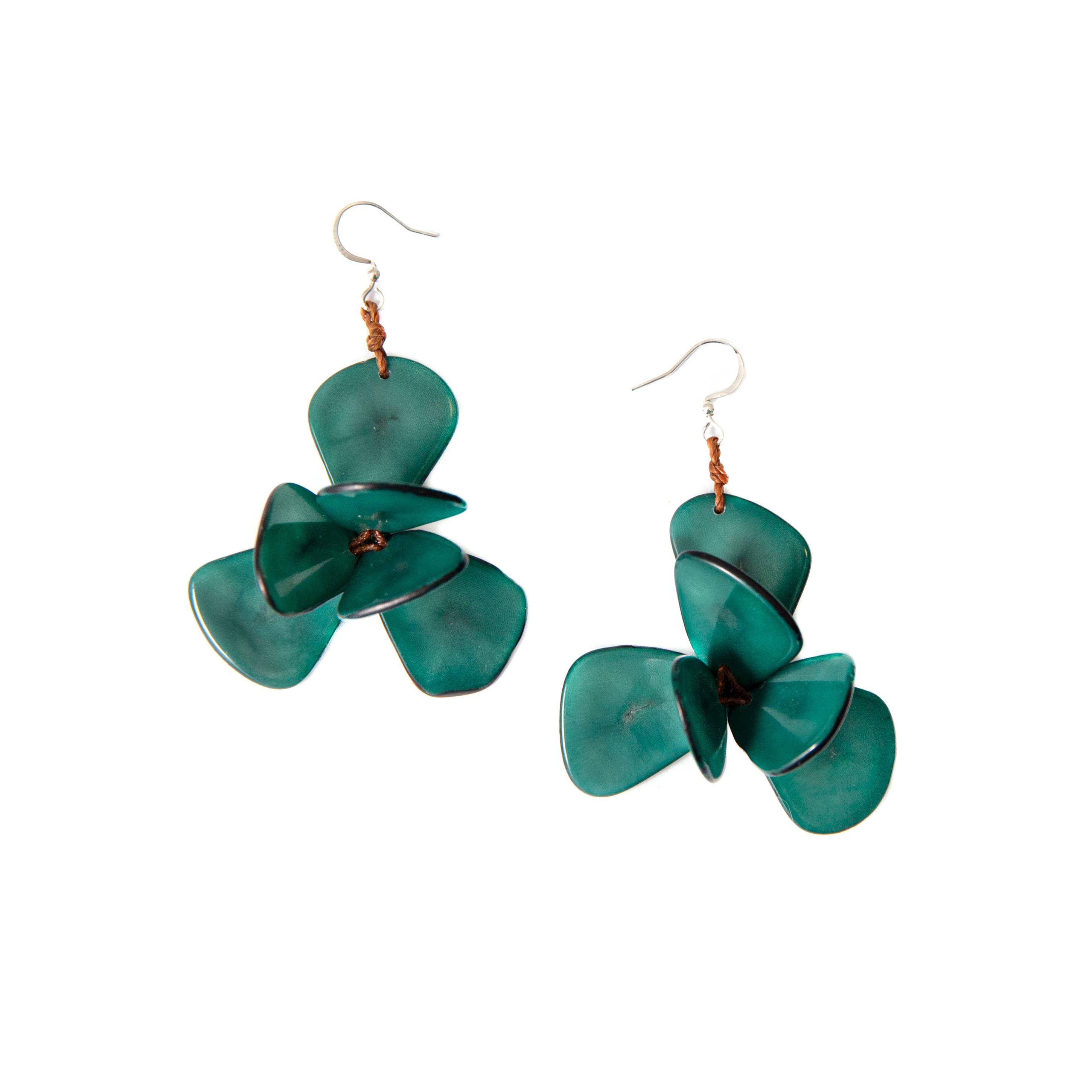 Organic Tagua Jewelry - Vente Boucles d'oreilles pendantes - Boucles d'oreilles Florence16