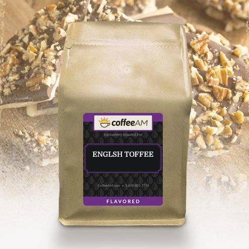 English Toffee Flavored Coffee for wholesale by CoffeeAM