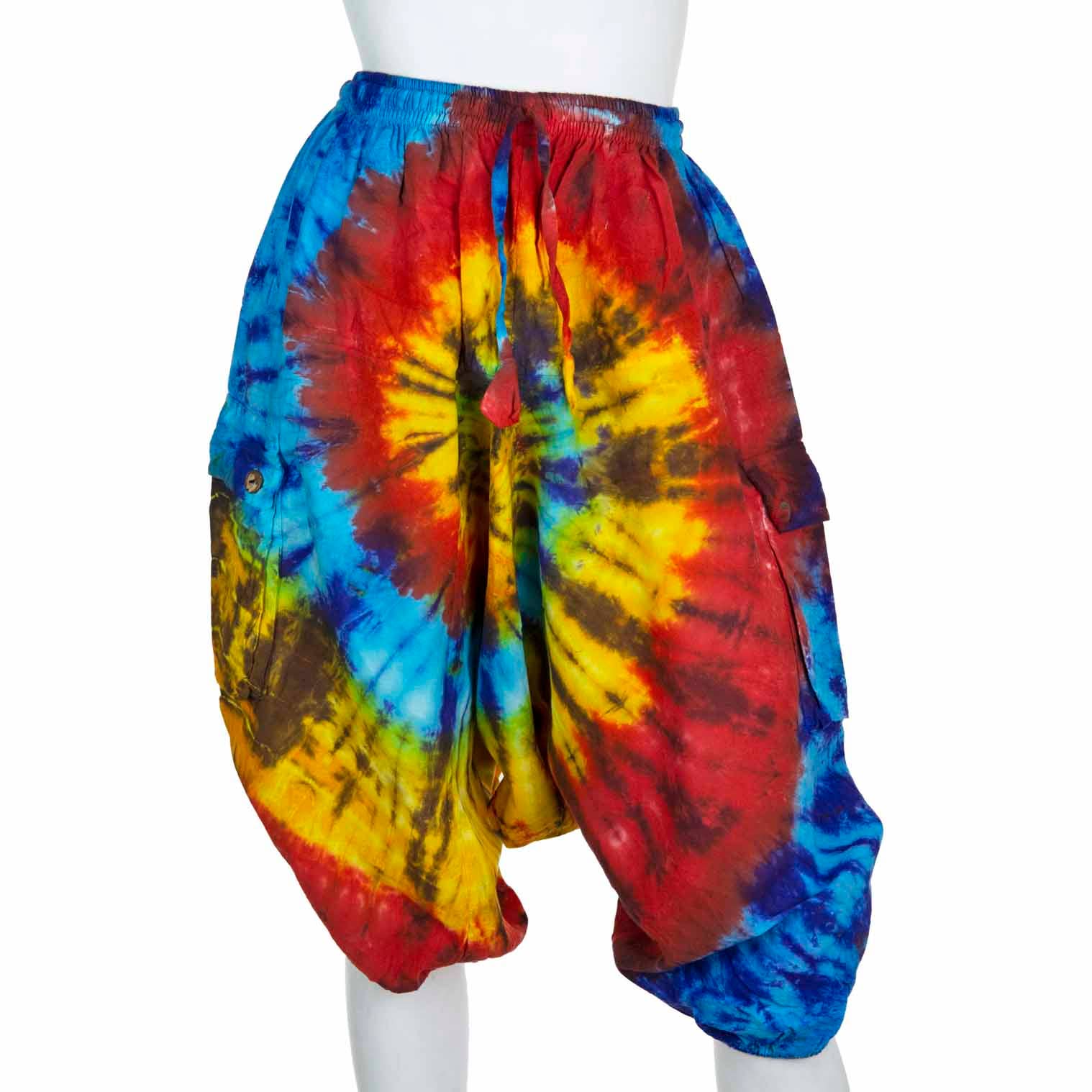 Siesta – wholesale Trousers – Unisex – Tie Dye Ali Baba Short Trousers4