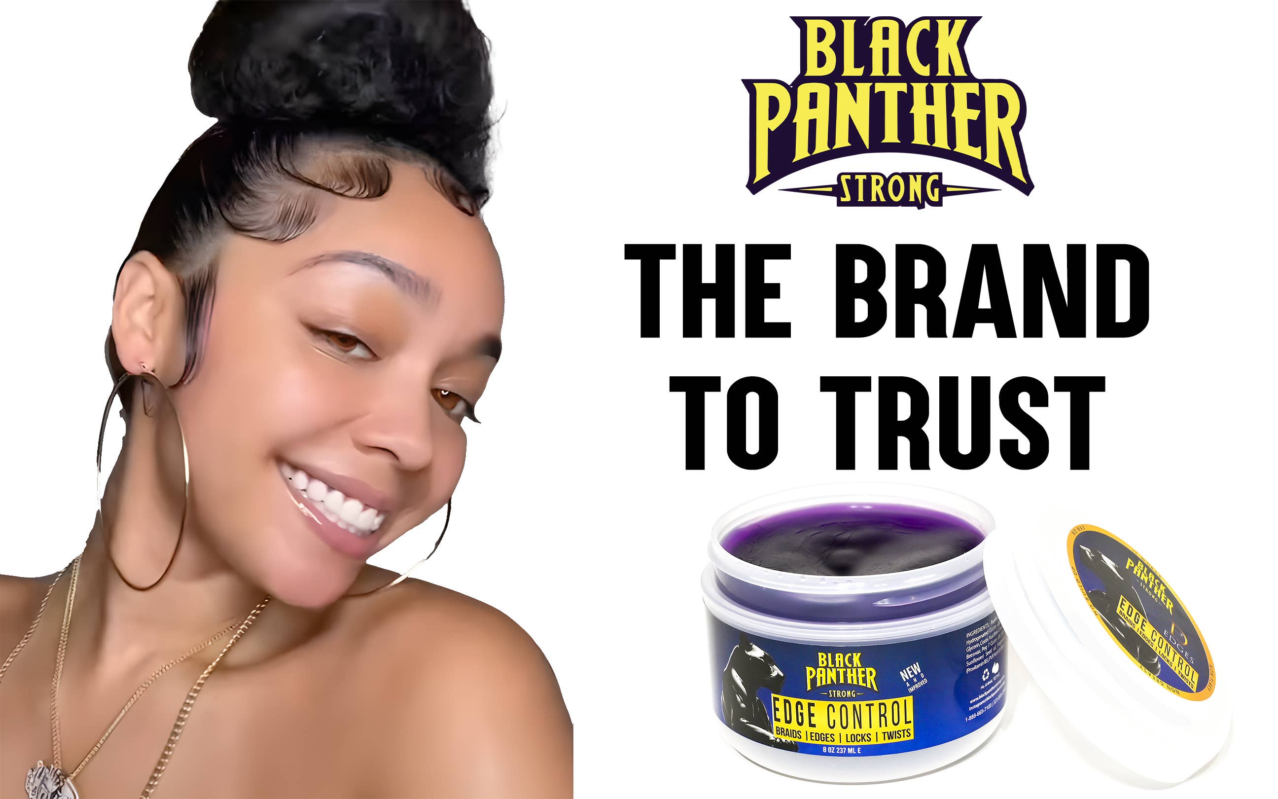 blackpantherstrong - Wholesale Hair Styling Gel/Mousse - Black Panther Edge Control 8 oz6