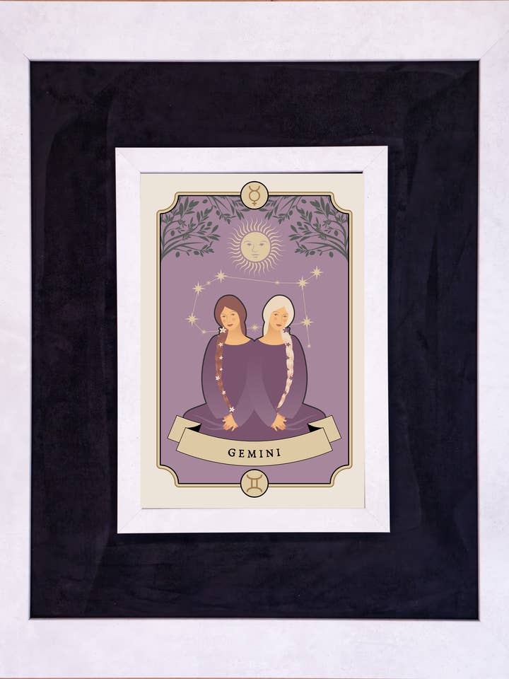 Gemini with White Terra Cotta and Fabric for wholesale by The Brightener Group