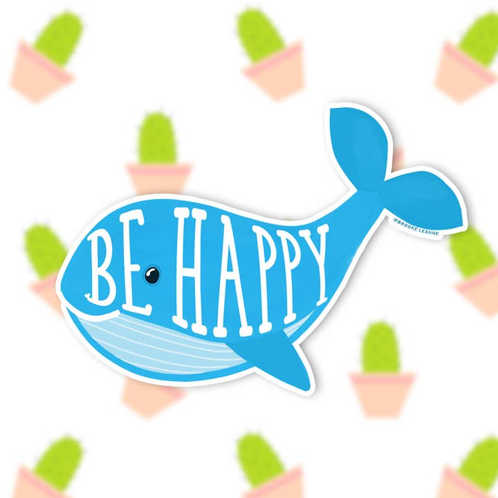 Etiqueta de vinil baleia por atacado de Brooke LeAnne