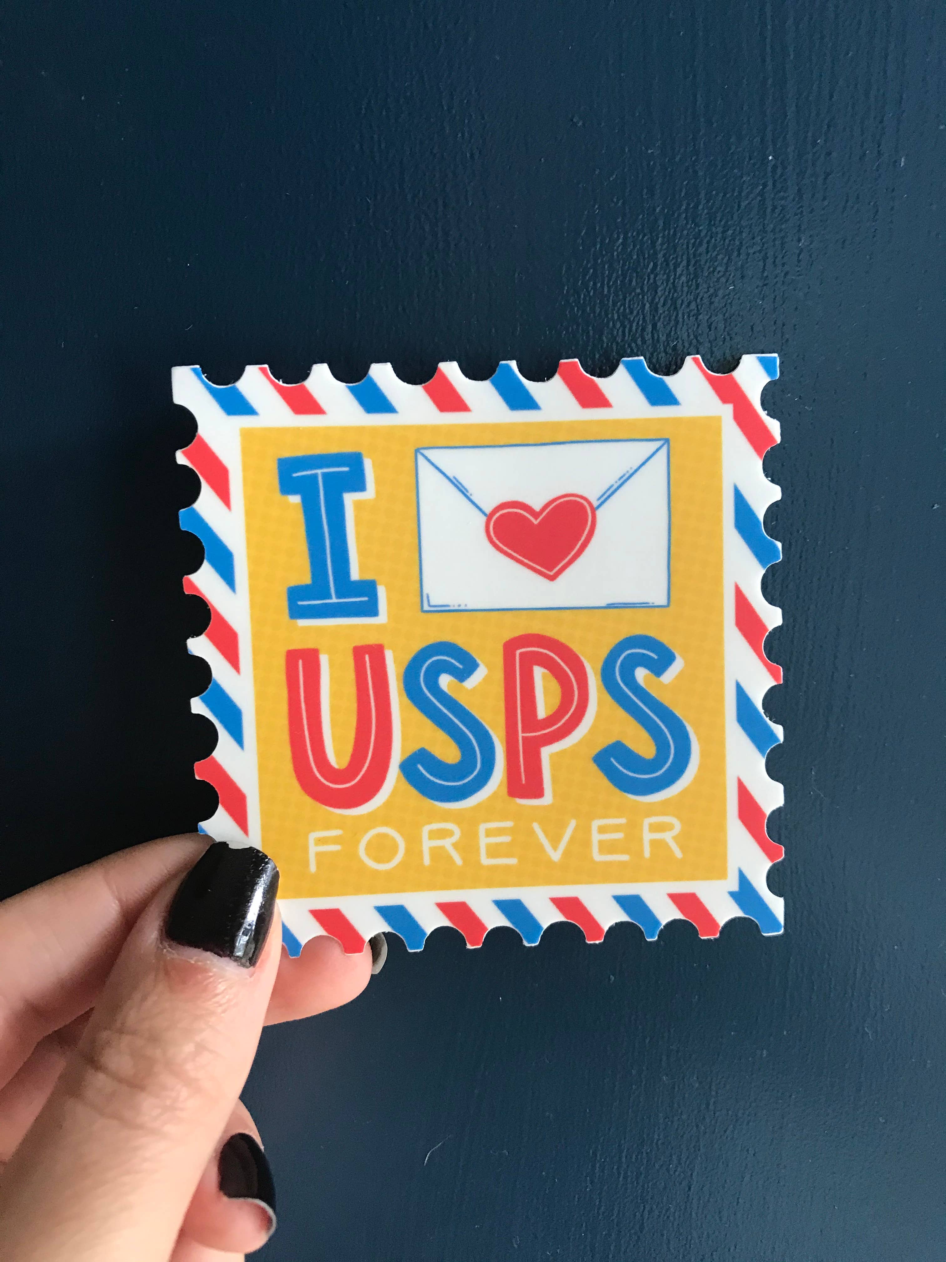 Praxis Design Studio - Wholesale Sticker - I Love USPS Vinyl Sticker0