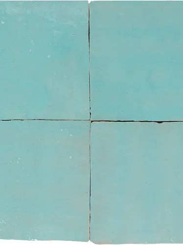 Zellige Blue Matt Celeste for wholesale by Moroccan Sink