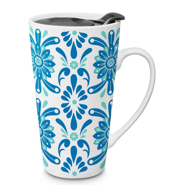 Tex Mex Fiesta Blå Resemugg för wholesale av Godinger