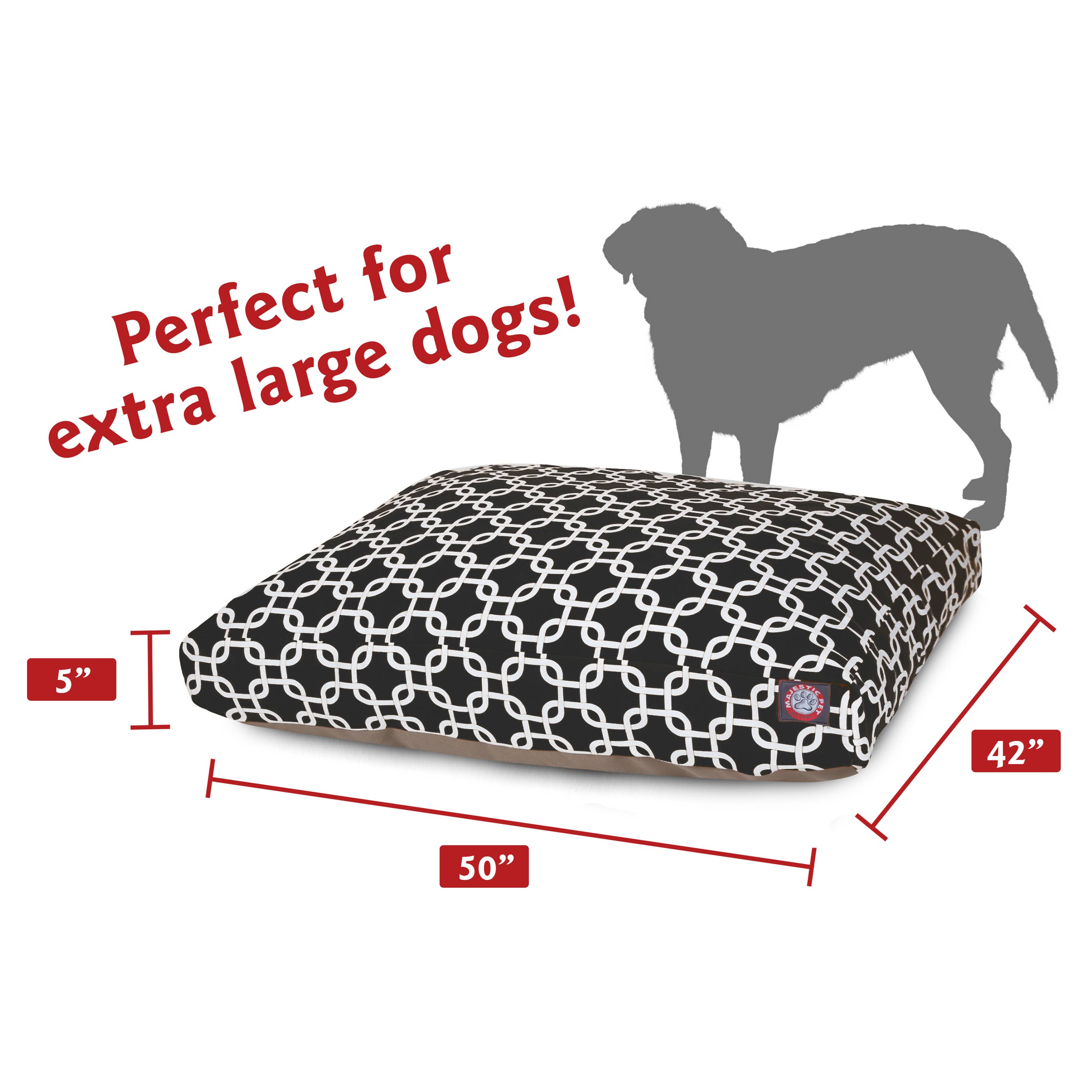 Majestic Pet Products - Vente Panier – chien - Lit pour chien Links Rectangle83