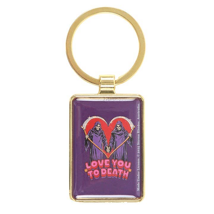 Something Different Wholesale - Wholesale Keychain - Unisex - Love You To Death Keyring by Steven Rhodes2