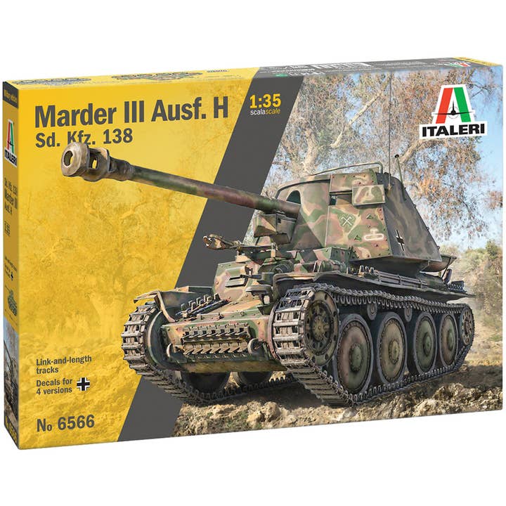 Sd.Kfz.138 Marder III Ausf. H 1/35 Kit (6566) para venta al por mayor de Historic Sales