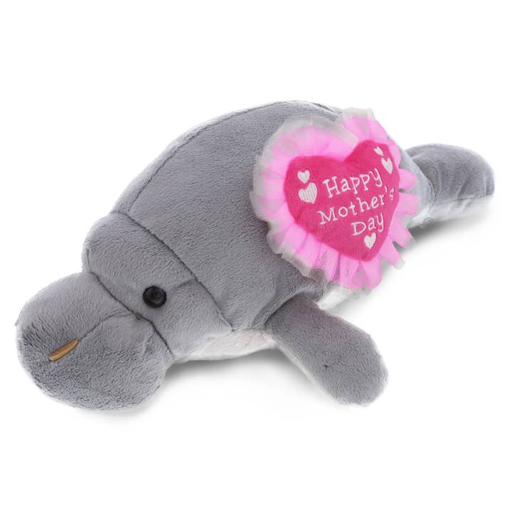 Cota Global - Wholesale Stuffed/Plush Toy - Kids & Baby - Plush Mother's Day Heart Wild Collection Grey Manatee0
