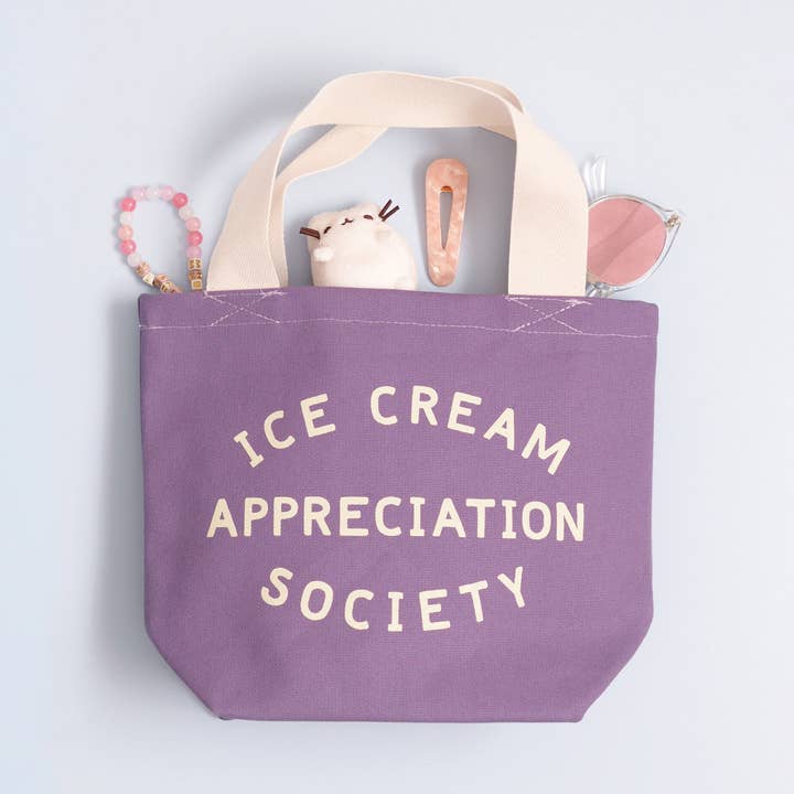 Ice Cream Appreciation Society - Little Lavender Bag for wholesale by Alphabet Bags