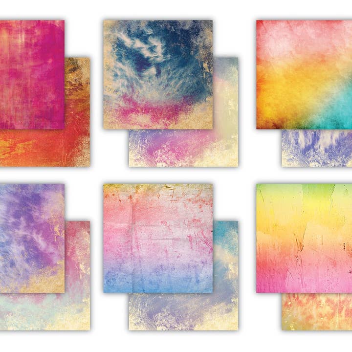 Ecstasy Crafts Distributing - Wholesale Craft Supplies - Craft Consortium Retro Summer - 12x12 Premium Paper Pad4