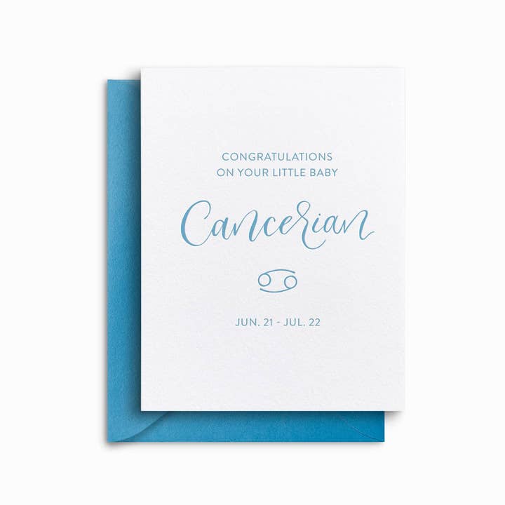 Kankerbabykaart - Kankerteken Sterrenbeelden - Kanker voor wholesale door Annabel Reese