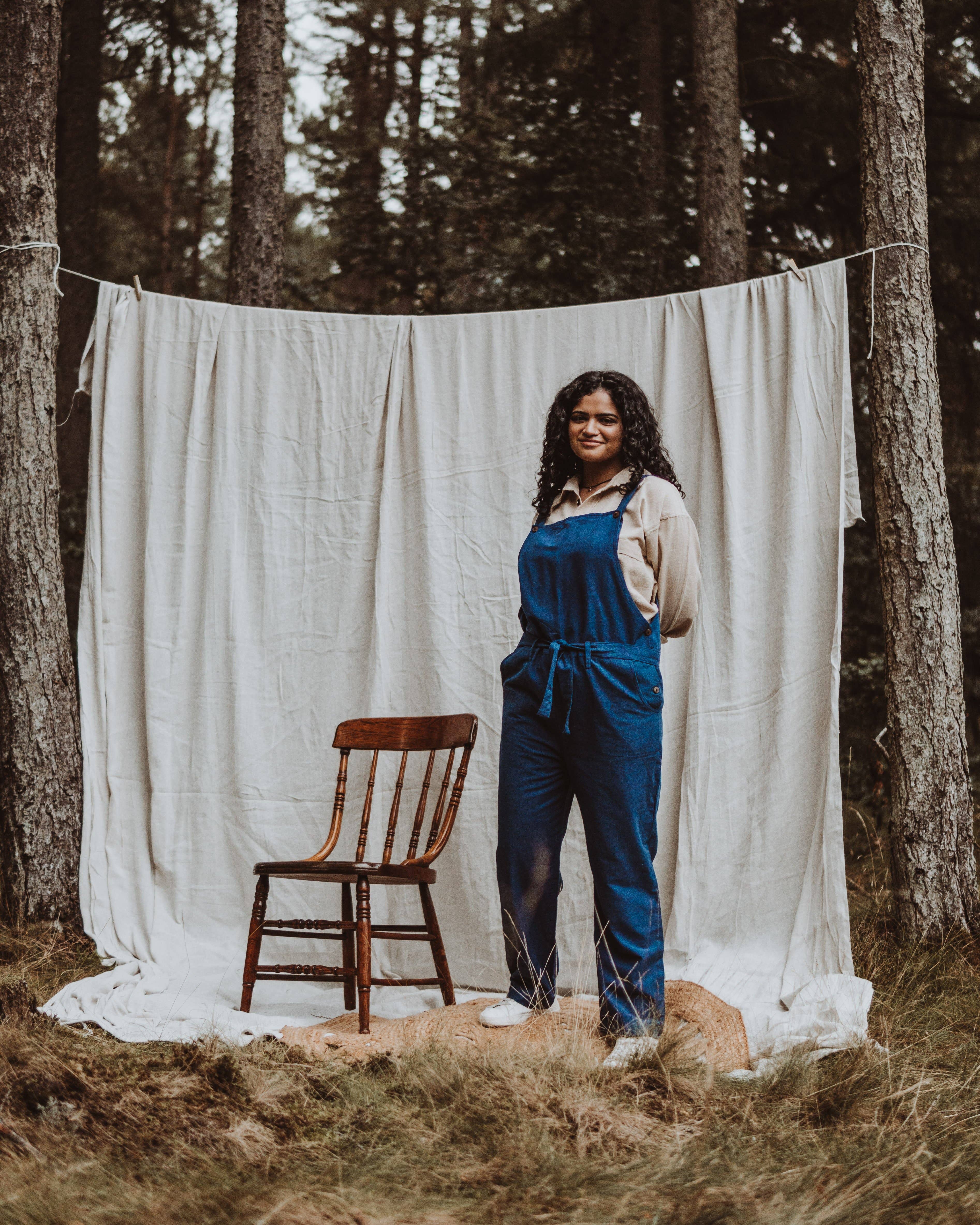 Hemp & Hope - Vente Salopette – femme - Salopette en chanvre Tama - Bleu9