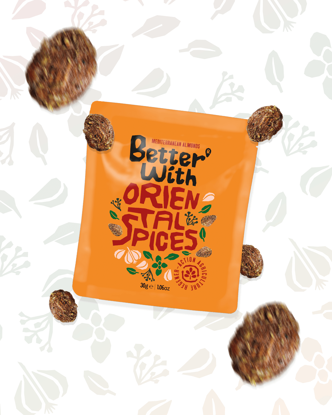 Better With Almonds – Engroshandel Nødder – Mandler Bedre Med Orientalske Krydderier - 30g1