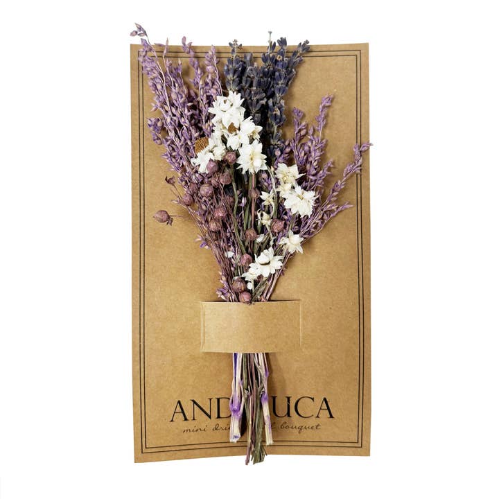 Andaluca - Wholesale Dried/Pressed Flowers - Lavender Wildflower Mini Bouquet#139