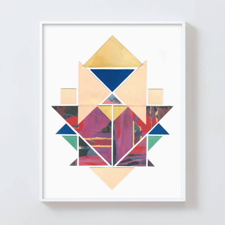 Prisma nº 1 - Impressão de Colagem Abstrata por atacado de Dana McClure Studio