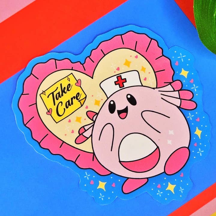 Chansey Nurse-Inspired Vinyl Sticker For Medical Workers for wholesale by Cuddle & Doodle
