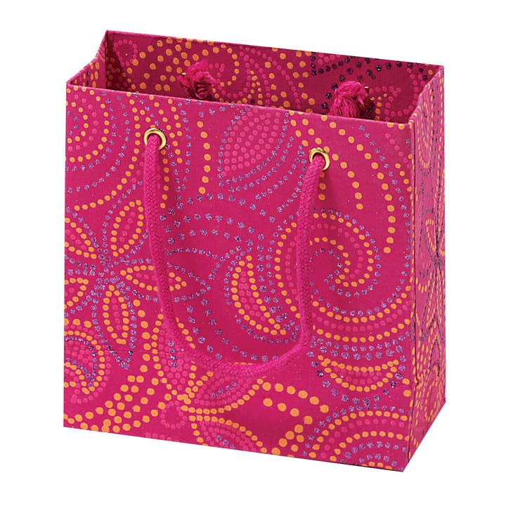 Pink & Purple Design Tree-free Gift Bag - Small for wholesale by Triloka