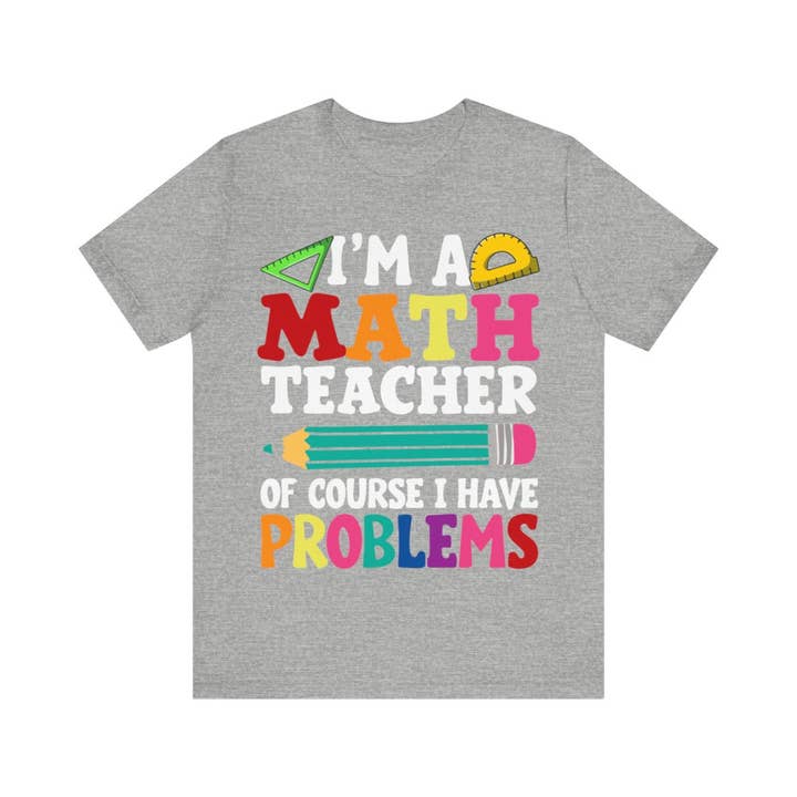 L&L T-Shirt Company - Wholesale Screen Printed T-Shirt - Unisex - Unisex - I Am A Math Teacher