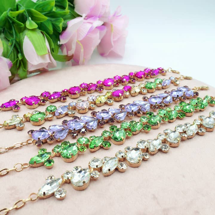 Daemon srls - Wholesale Charm/Dangle Bracelet - OPHELIA ~ Bracciale con pietre sfaccettate LUCE COLLECTION5