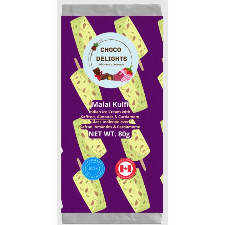 Choco Delights - Wholesale Chocolate bar - Malai Kulfi - White Chocolate