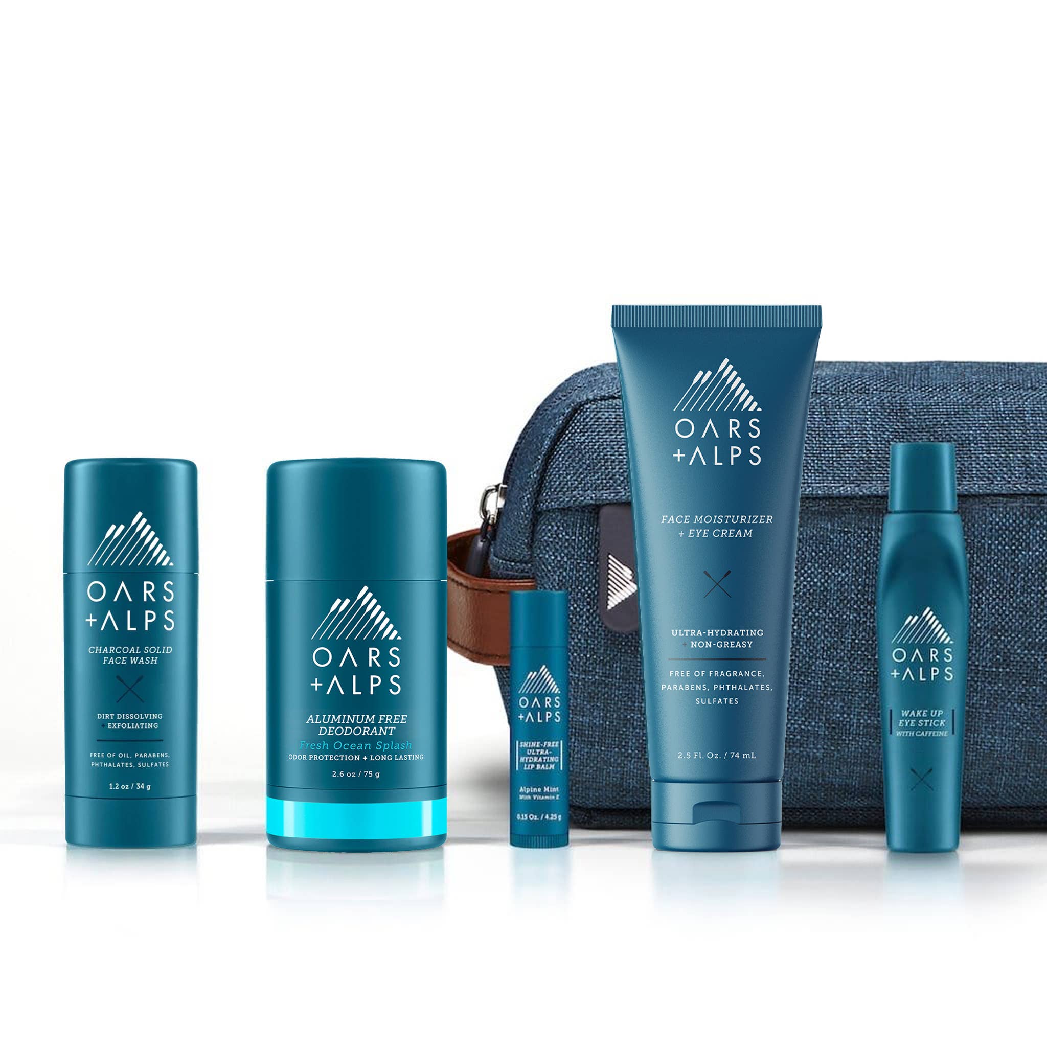 Oars + Alps - Wholesale Facial Care Set/Kit - Men's - Ultimate Oarsman Men's Skin Care Kit, Travel, TSA Friendly0