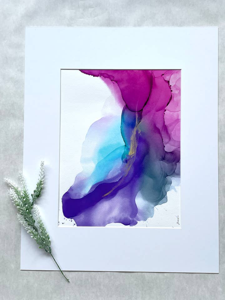 Flow - alcohol ink art by Soosoostudios for wholesale by Soosoostudios