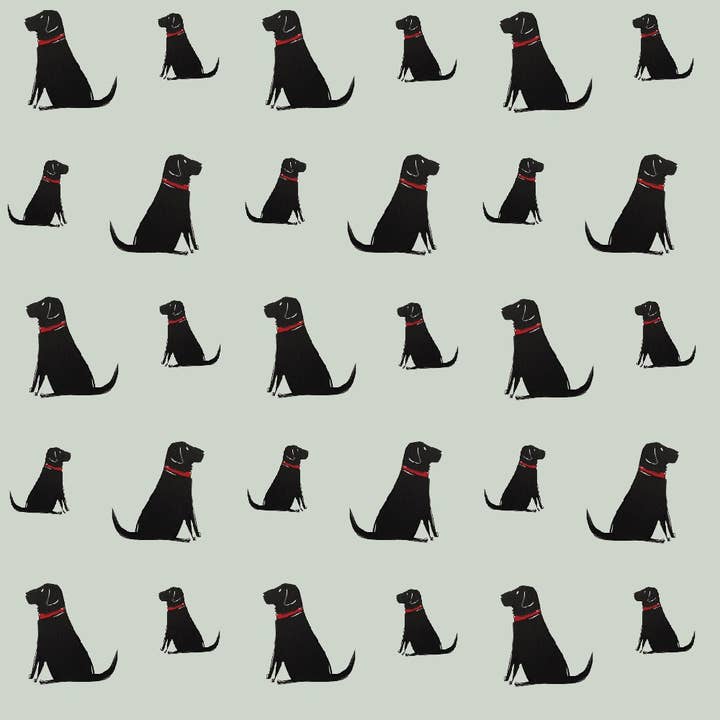 Sweet William Designs – wholesale Wallpaper – Wallpaper - Black Labrador