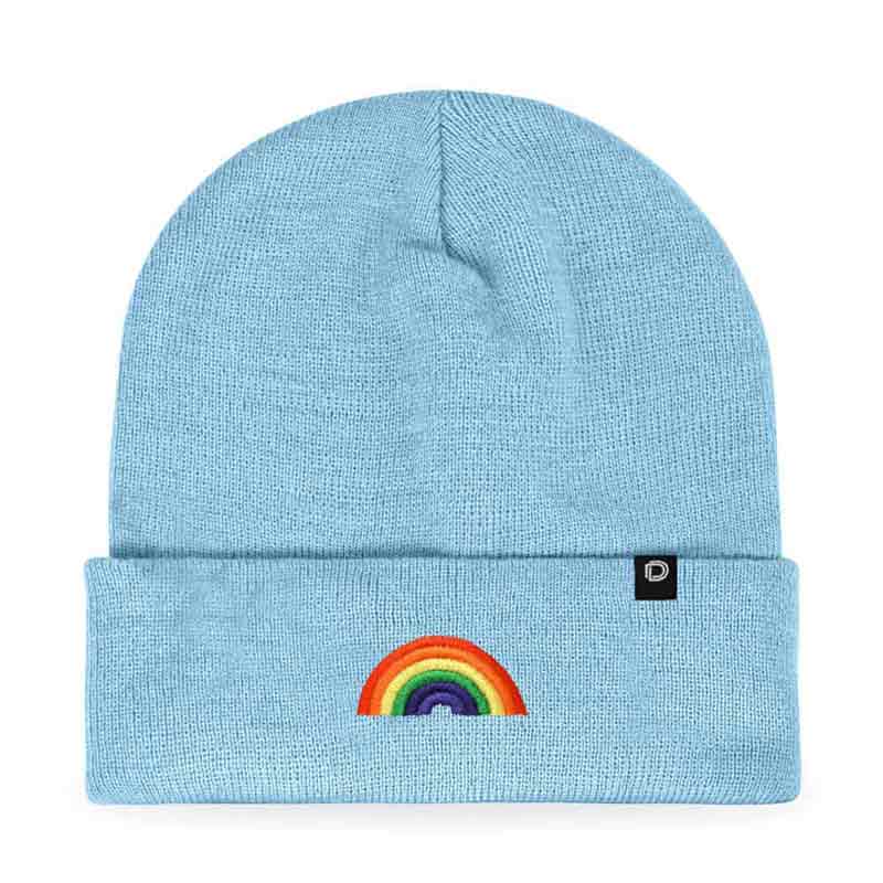 Dalix - Wholesale Beanie - Women's - Dalix Embroidered Rainbow Beanie Cap Cuffed Knit Hat Women2