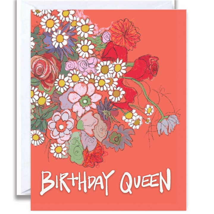 Flo and Syd - Wholesale Birthday Card - Birthday Queen, Birthday Card