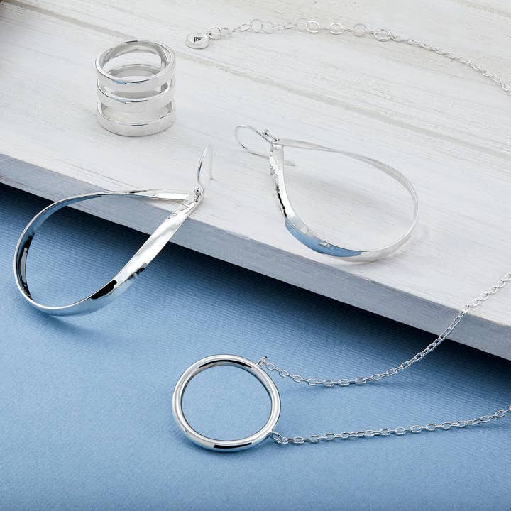 Silpada - Wholesale Pendant/Charm Necklace - Silpada’ Karma' Open Circle Necklace in Silver