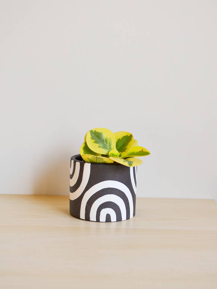 Hand-painted Rainbow Planter | Multiple Colors for wholesale by LindaMakess