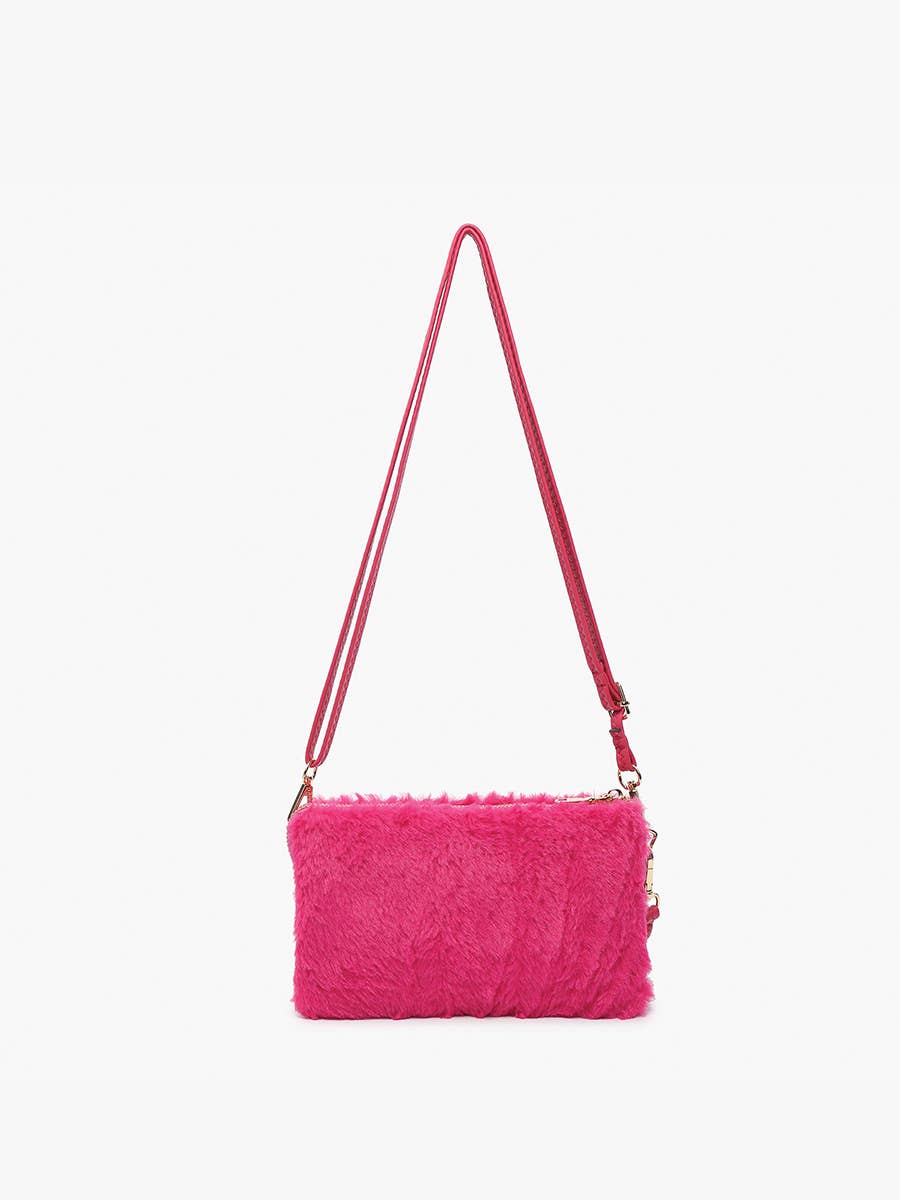 Jen & Co. – Engroshandel Crossbodytaske - Dame – M013FUR Riley Fur 3-rums crossbody/armbånd7