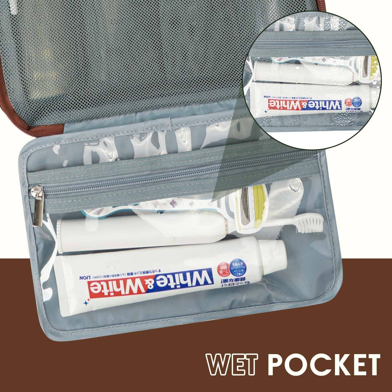 wandf – Großhandel Kosmetiktasche – Unisex – Kosmetiktasche Dopp Kit Rasierbeutel mit 4 Fächern, Unisex4