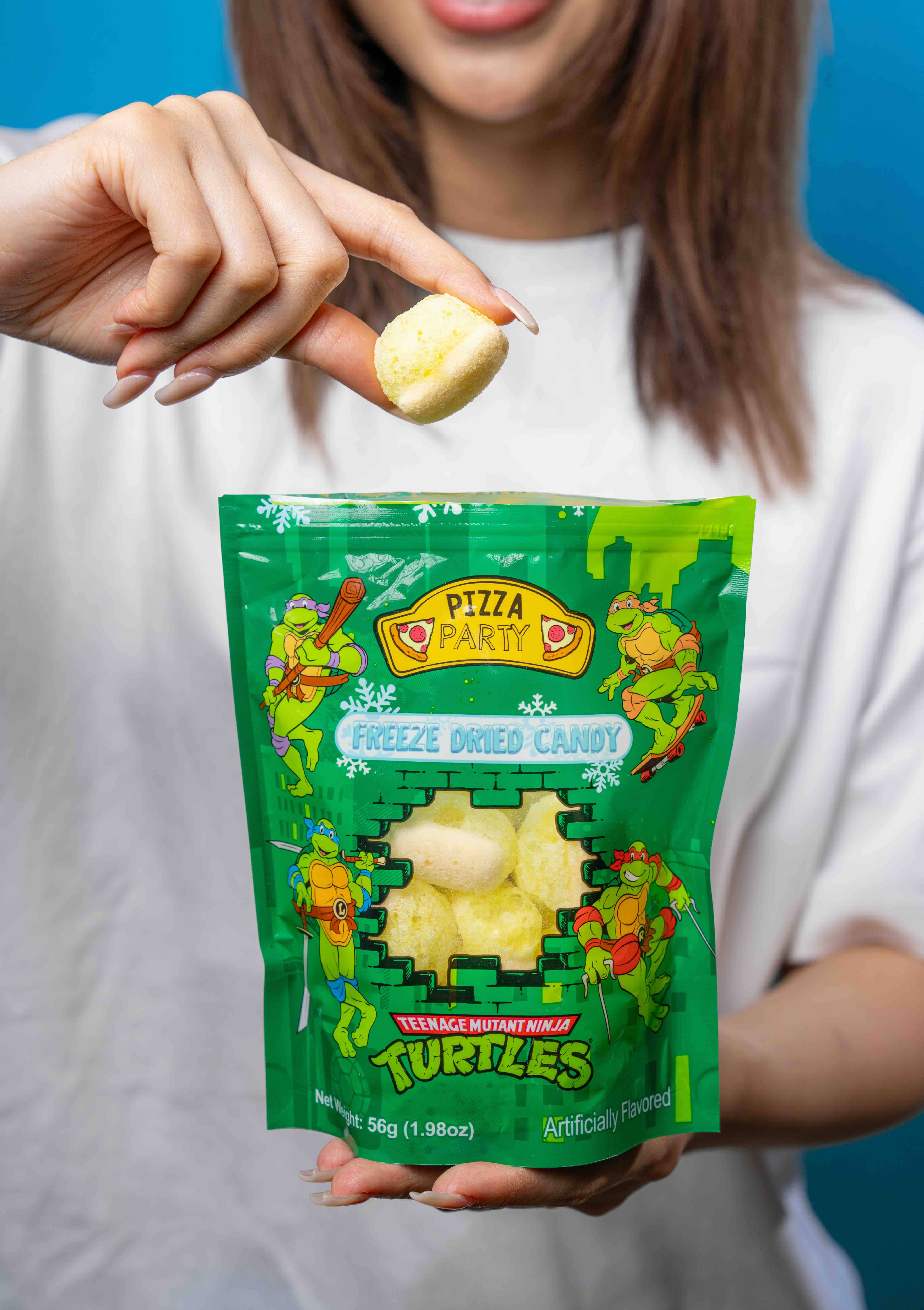 Bubblegum Kids - Wholesale Hard Candy - TMNT Pizza Party Freeze Dried Candy - 1.97oz, 10ct RRP3