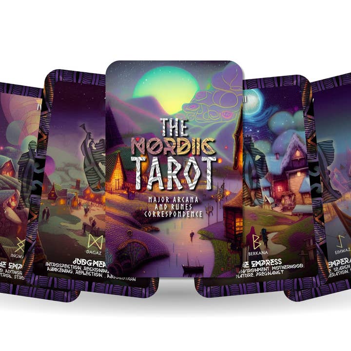 Ibiza Tarot USA - Wholesale Tarot Cards - The Nordic Tarot - Major Arcana - Runes