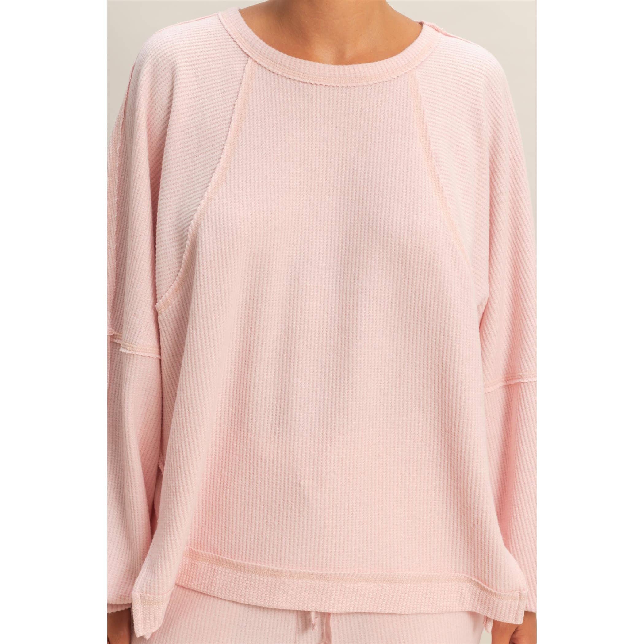 HYFVE - Vente Haut en maille – femme - Haut décontracté à manches longues en maille gaufrée brossée23