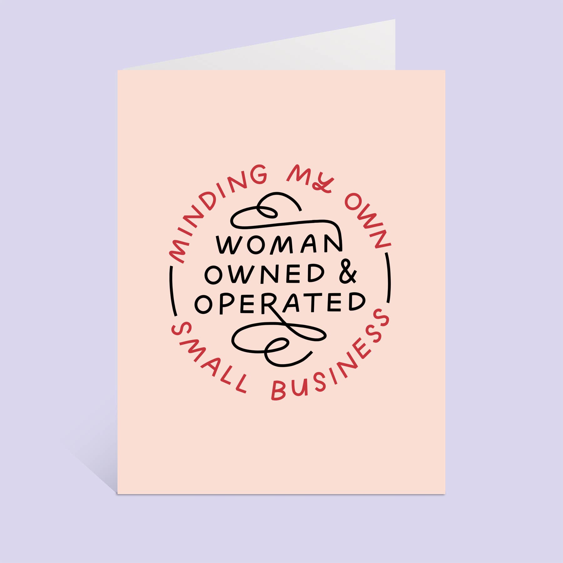 Just Follow Your Art - Wholesale Everyday Greeting Card - Minding My Own Woman Owned & Operated Small Business Card2