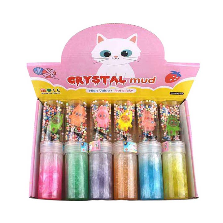 Sensibling Corp. – Plasticina - Crianças por atacado – 6PCS - Monster Labubu Tubo Fino Sortido de Massa de Cristal Brinquedo3